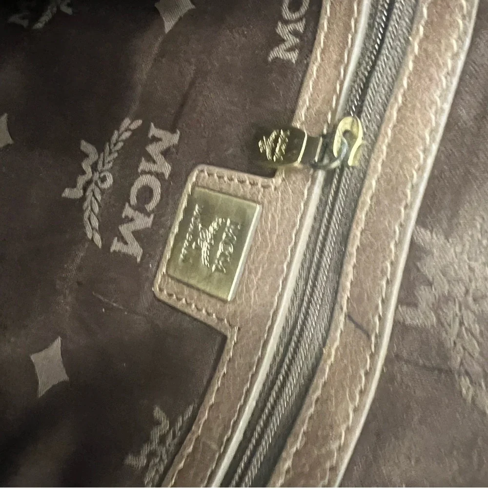 McM briefcase messenger document laptop office sling crossbody bag